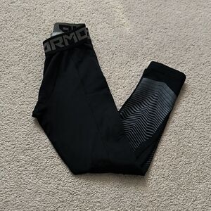 Under Armour Kids Black and Gray Leggings